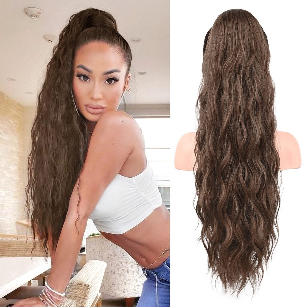 Ponytail Extension, 26 Inch Drawstring Ponytail Hair Extensions for Women? Long